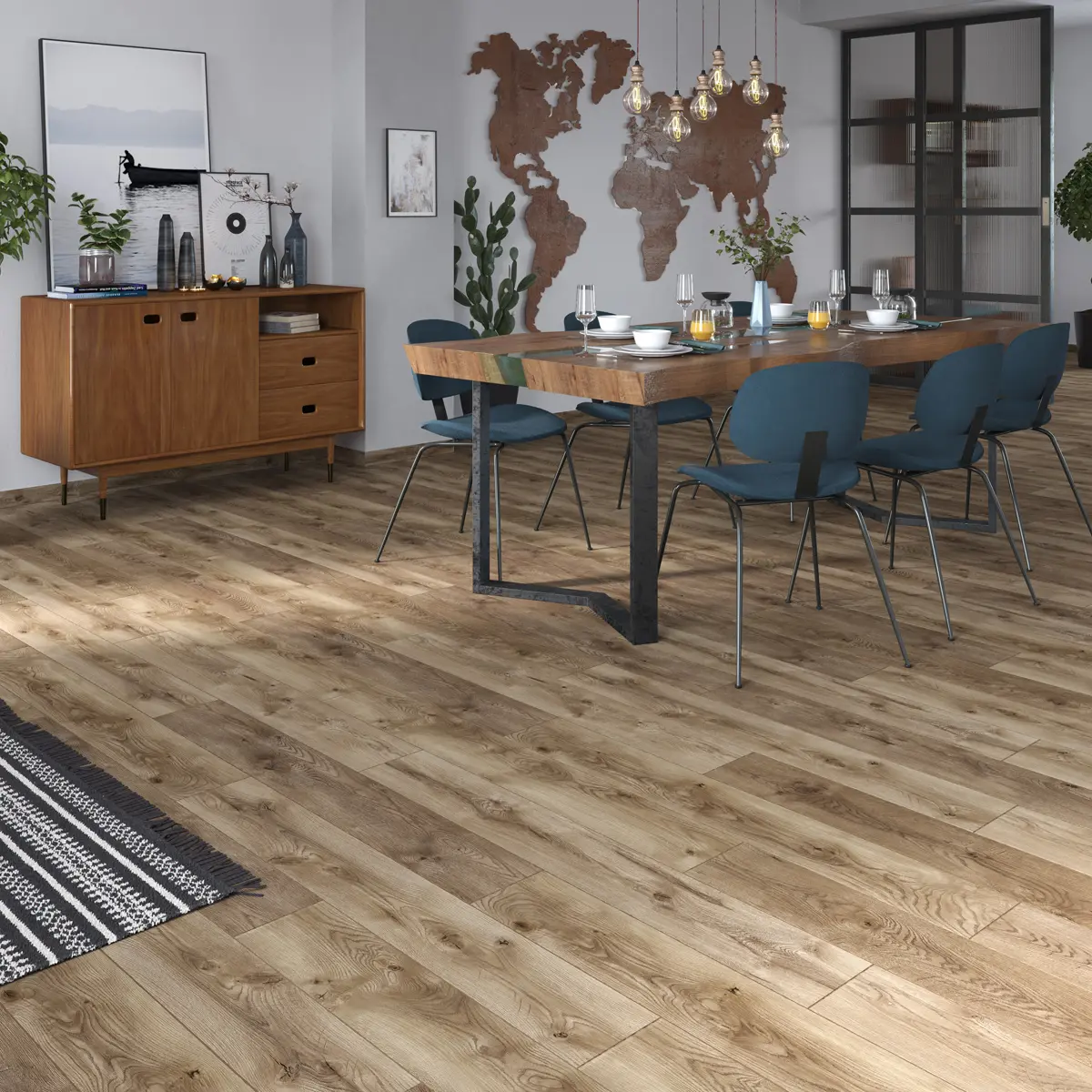 Arteo 8mm M 52791 Erie tölgy WR | 129cmx19cm - 33/AC5 - 1,973m2